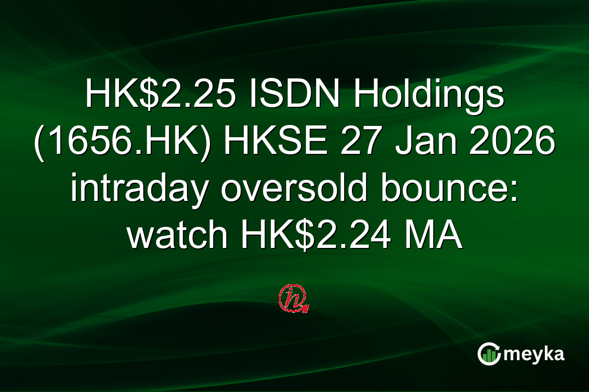 HK$2.25 ISDN Holdings (1656.HK) HKSE 27 Jan 2026 intraday oversold bounce: watch HK$2.24 MA