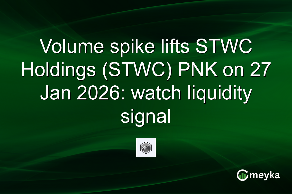 Volume spike lifts STWC Holdings (STWC) PNK on 27 Jan 2026: watch liquidity signal