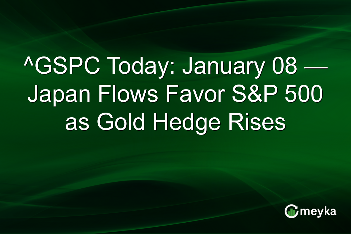 ^GSPC Today: January 08 — Japan Flows Favor S&P 500 as Gold Hedge Rises