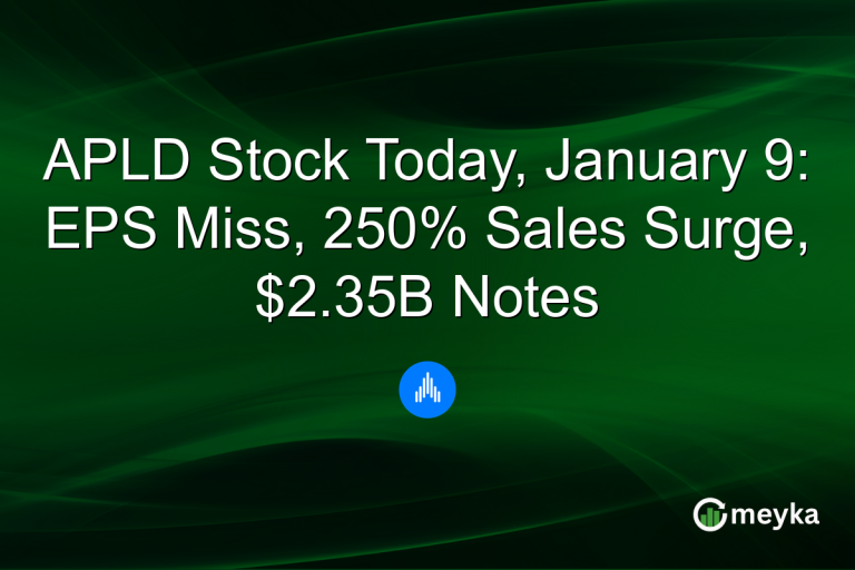APLD Stock Today, January 9: EPS Miss, 250% Sales Surge, $2.35B Notes