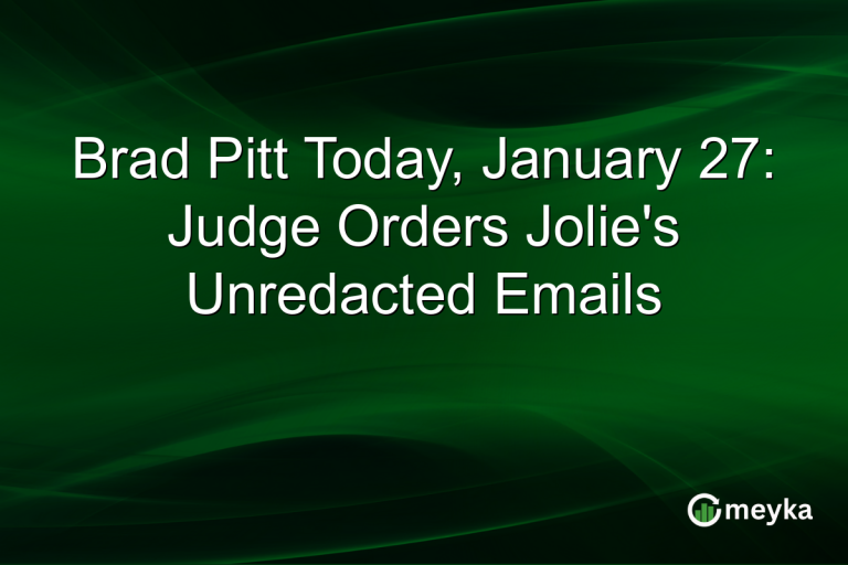 Brad Pitt Today, January 27: Judge Orders Jolie's Unredacted Emails