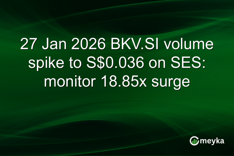 27 Jan 2026 BKV.SI volume spike to S$0.036 on SES: monitor 18.85x surge