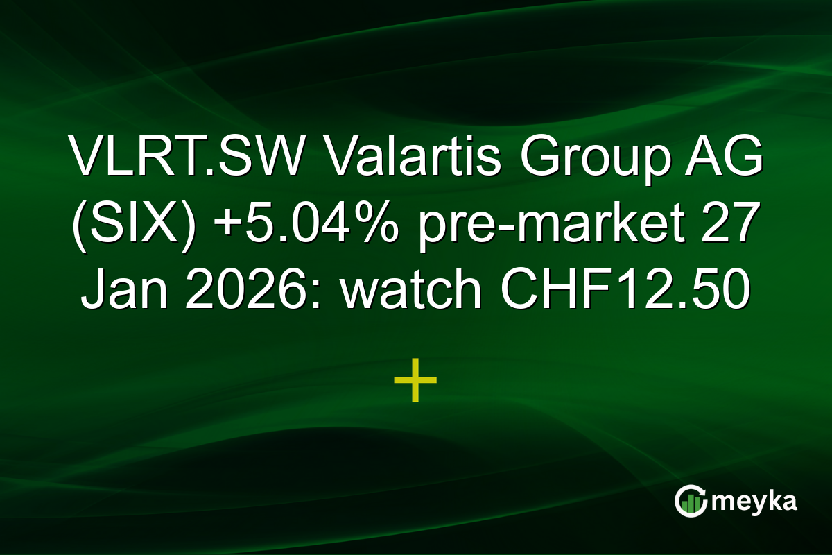 VLRT.SW Valartis Group AG (SIX) +5.04% pre-market 27 Jan 2026: watch CHF12.50