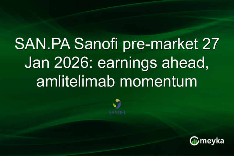 SAN.PA Sanofi pre-market 27 Jan 2026: earnings ahead, amlitelimab momentum
