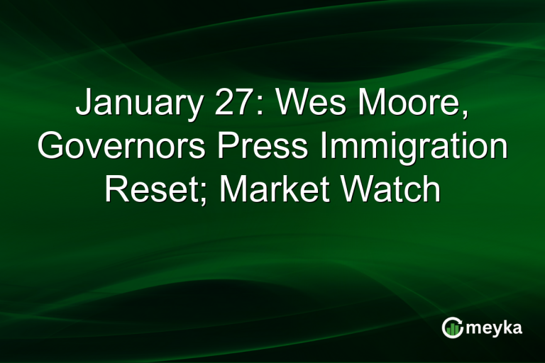 January 27: Wes Moore, Governors Press Immigration Reset; Market Watch