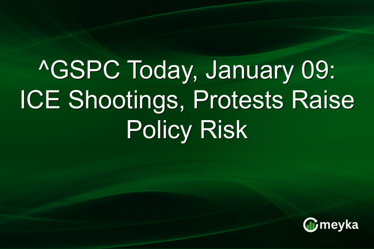 ^GSPC Today, January 09: ICE Shootings, Protests Raise Policy Risk