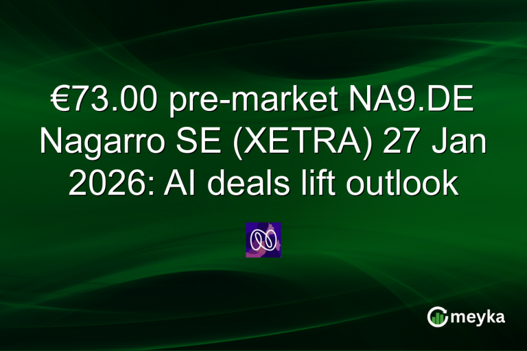 €73.00 pre-market NA9.DE Nagarro SE (XETRA) 27 Jan 2026: AI deals lift outlook