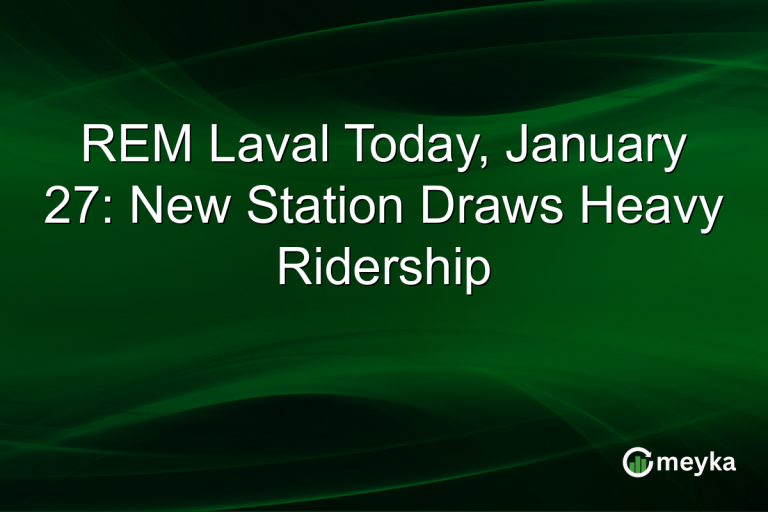REM Laval Today, January 27: New Station Draws Heavy Ridership