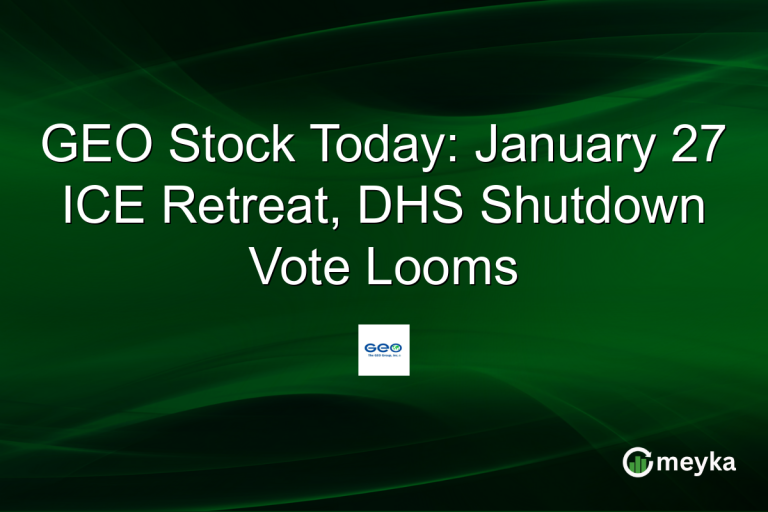 GEO Stock Today: January 27 ICE Retreat, DHS Shutdown Vote Looms