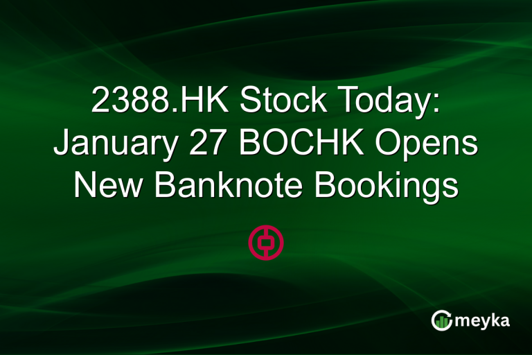 2388.HK Stock Today: January 27 BOCHK Opens New Banknote Bookings