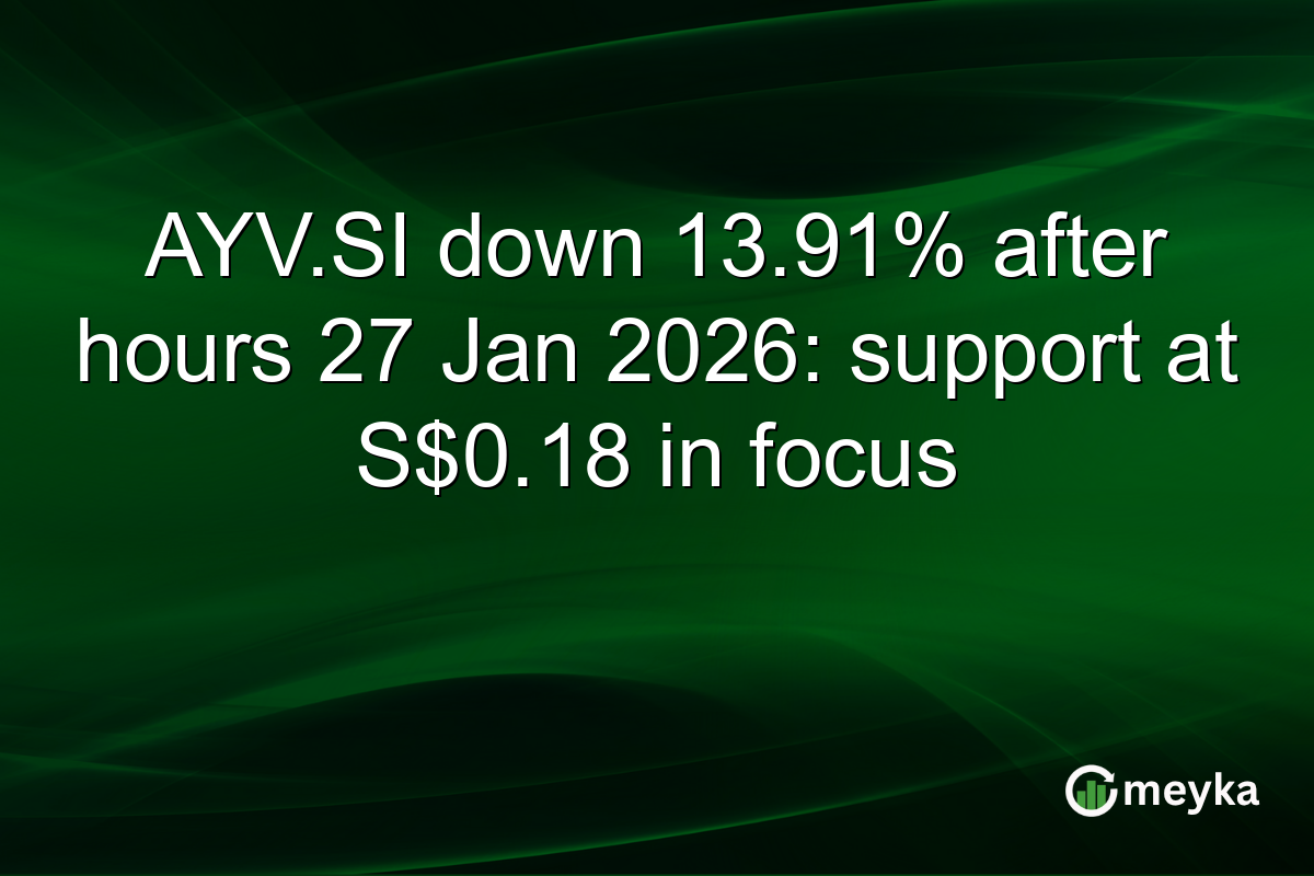 AYV.SI down 13.91% after hours 27 Jan 2026: support at S$0.18 in focus