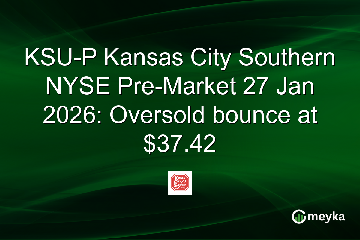 KSU-P Kansas City Southern NYSE Pre-Market 27 Jan 2026: Oversold bounce at $37.42