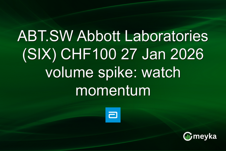 ABT.SW Abbott Laboratories (SIX) CHF100 27 Jan 2026 volume spike: watch momentum