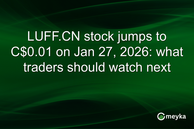 LUFF.CN stock jumps to C$0.01 on Jan 27, 2026: what traders should watch next