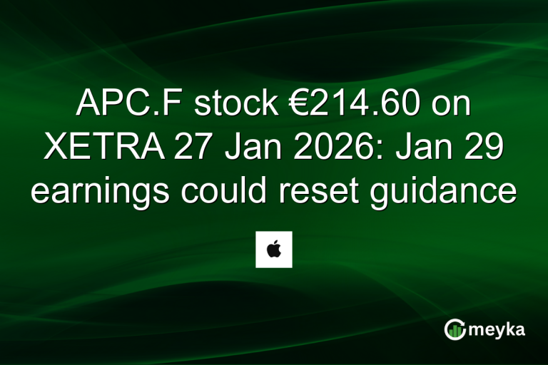 APC.F stock €214.60 on XETRA 27 Jan 2026: Jan 29 earnings could reset guidance