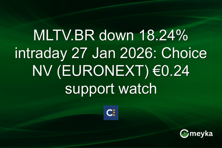 MLTV.BR down 18.24% intraday 27 Jan 2026: Choice NV (EURONEXT) €0.24 support watch