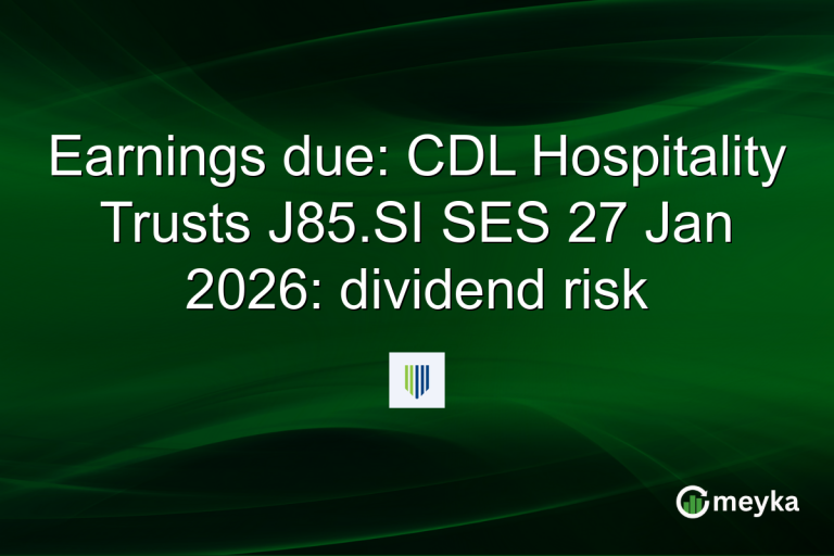 Earnings due: CDL Hospitality Trusts J85.SI SES 27 Jan 2026: dividend risk