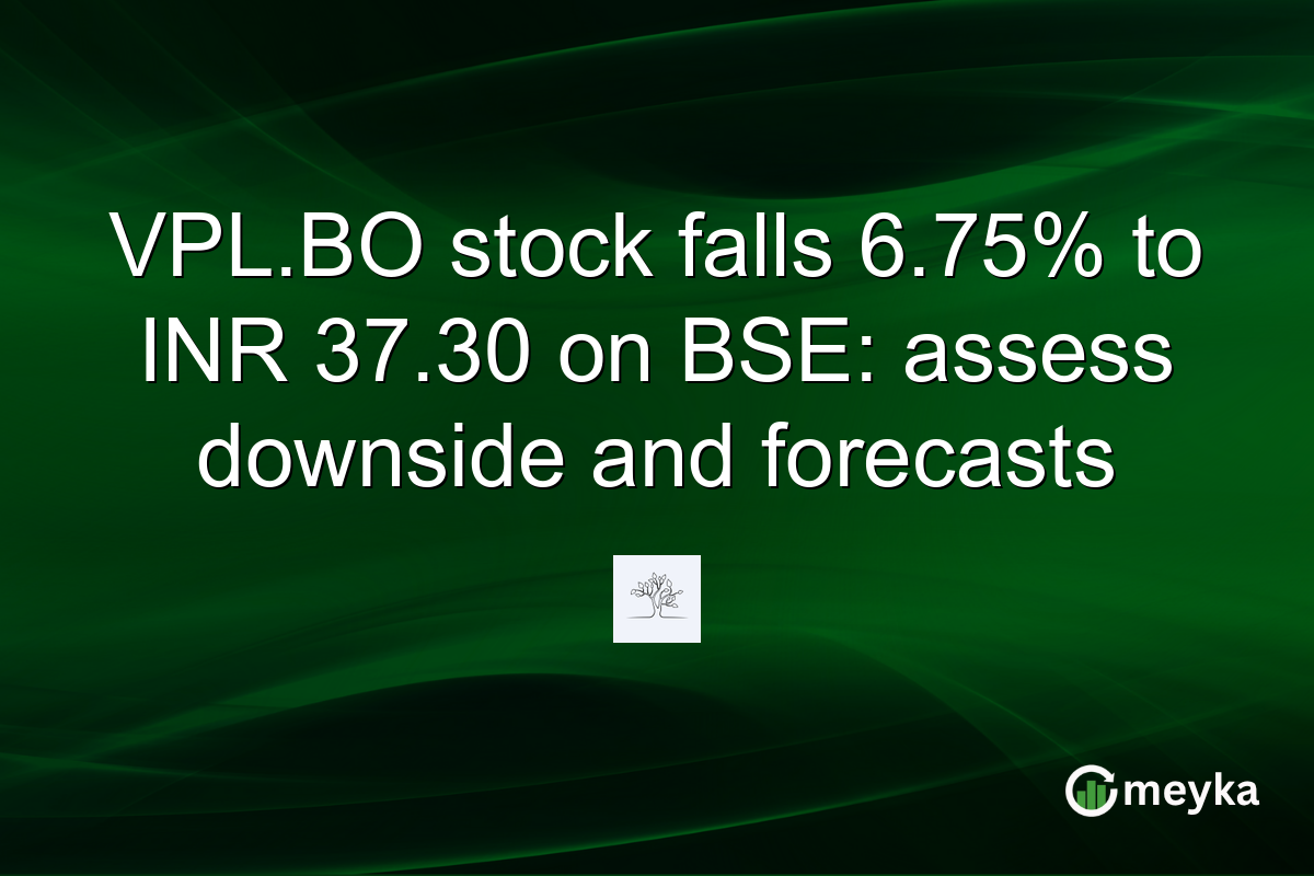 VPL.BO stock falls 6.75% to INR 37.30 on BSE: assess downside and forecasts