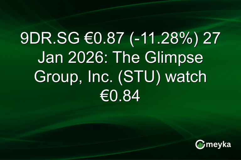 9DR.SG €0.87 (-11.28%) 27 Jan 2026: The Glimpse Group, Inc. (STU) watch €0.84