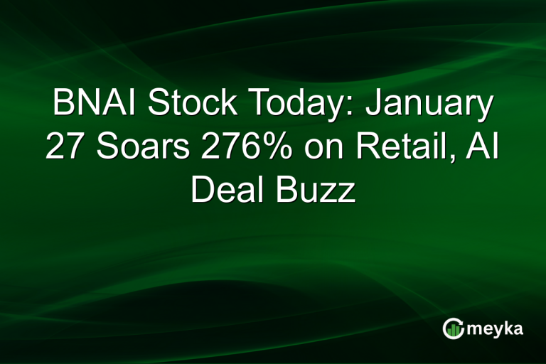 BNAI Stock Today: January 27 Soars 276% on Retail, AI Deal Buzz