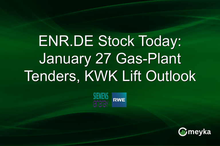 ENR.DE Stock Today: January 27 Gas-Plant Tenders, KWK Lift Outlook