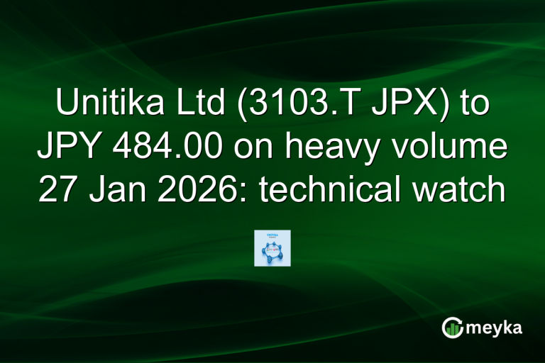 Unitika Ltd (3103.T JPX) to JPY 484.00 on heavy volume 27 Jan 2026: technical watch