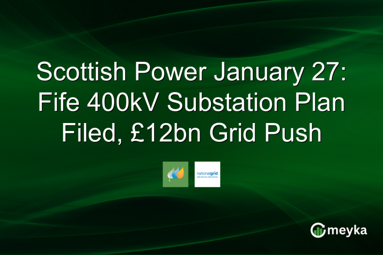 Scottish Power January 27: Fife 400kV Substation Plan Filed, £12bn Grid Push