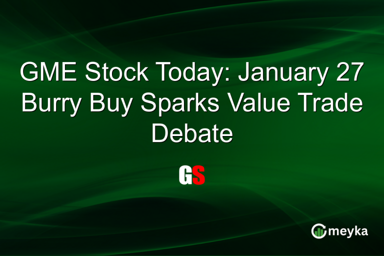 GME Stock Today: January 27 Burry Buy Sparks Value Trade Debate