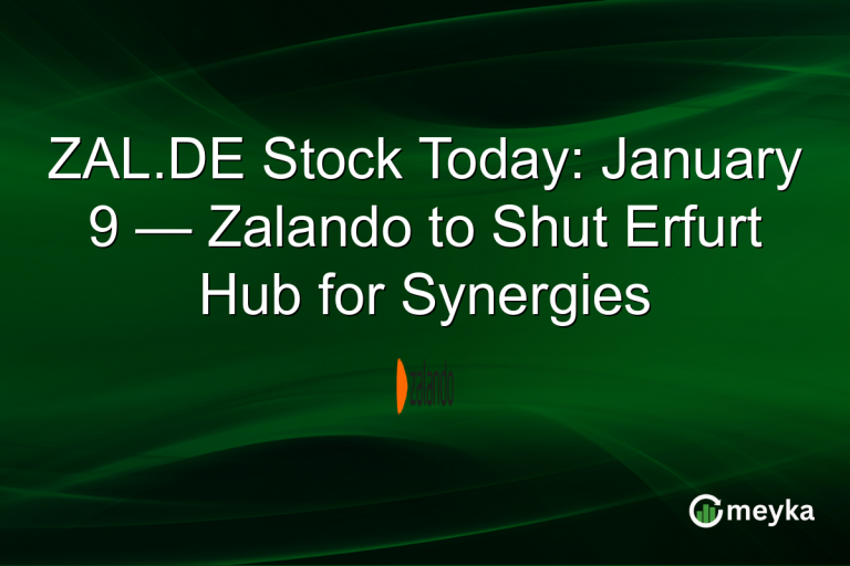 ZAL.DE Stock Today: January 9 — Zalando to Shut Erfurt Hub for Synergies