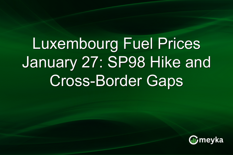 Luxembourg Fuel Prices January 27: SP98 Hike and Cross-Border Gaps