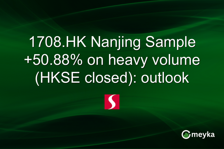 1708.HK Nanjing Sample +50.88% on heavy volume (HKSE closed): outlook