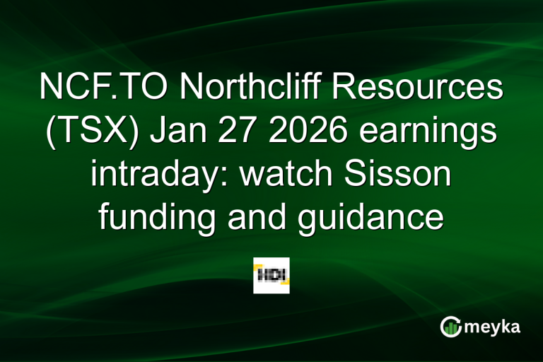NCF.TO Northcliff Resources (TSX) Jan 27 2026 earnings intraday: watch Sisson funding and guidance