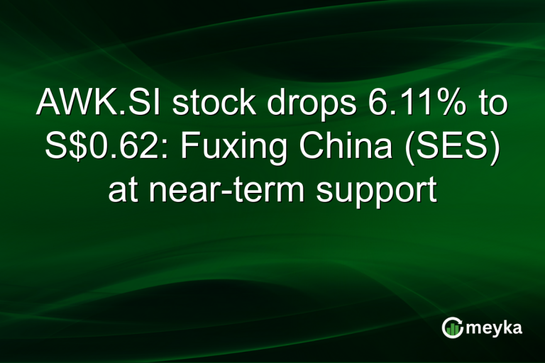 AWK.SI stock drops 6.11% to S$0.62: Fuxing China (SES) at near-term support