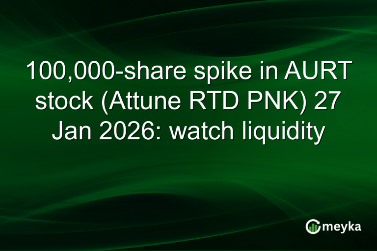 100,000-share spike in AURT stock (Attune RTD PNK) 27 Jan 2026: watch liquidity