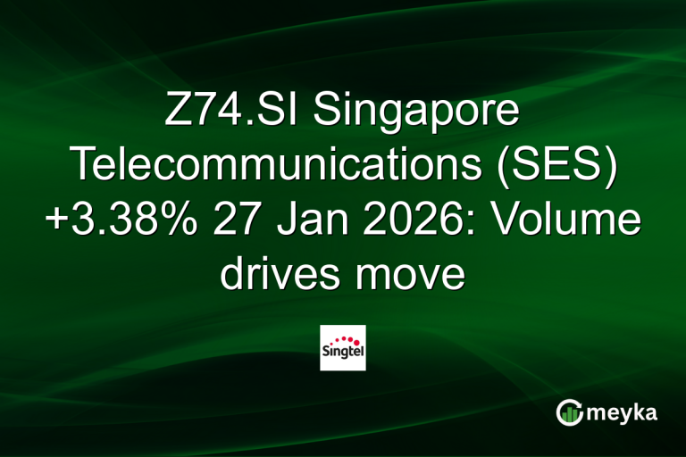 Z74.SI Singapore Telecommunications (SES) +3.38% 27 Jan 2026: Volume drives move