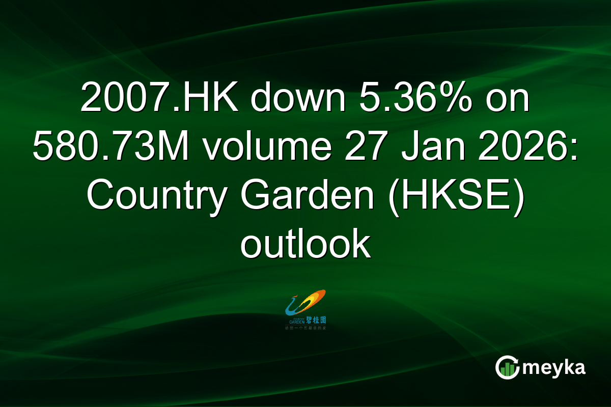 2007.HK down 5.36% on 580.73M volume 27 Jan 2026: Country Garden (HKSE) outlook