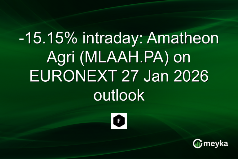 -15.15% intraday: Amatheon Agri (MLAAH.PA) on EURONEXT 27 Jan 2026 outlook