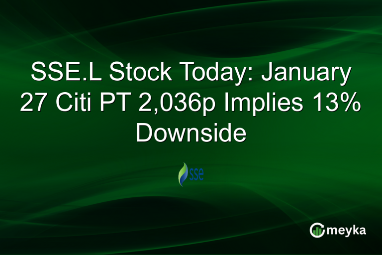 SSE.L Stock Today: January 27 Citi PT 2,036p Implies 13% Downside