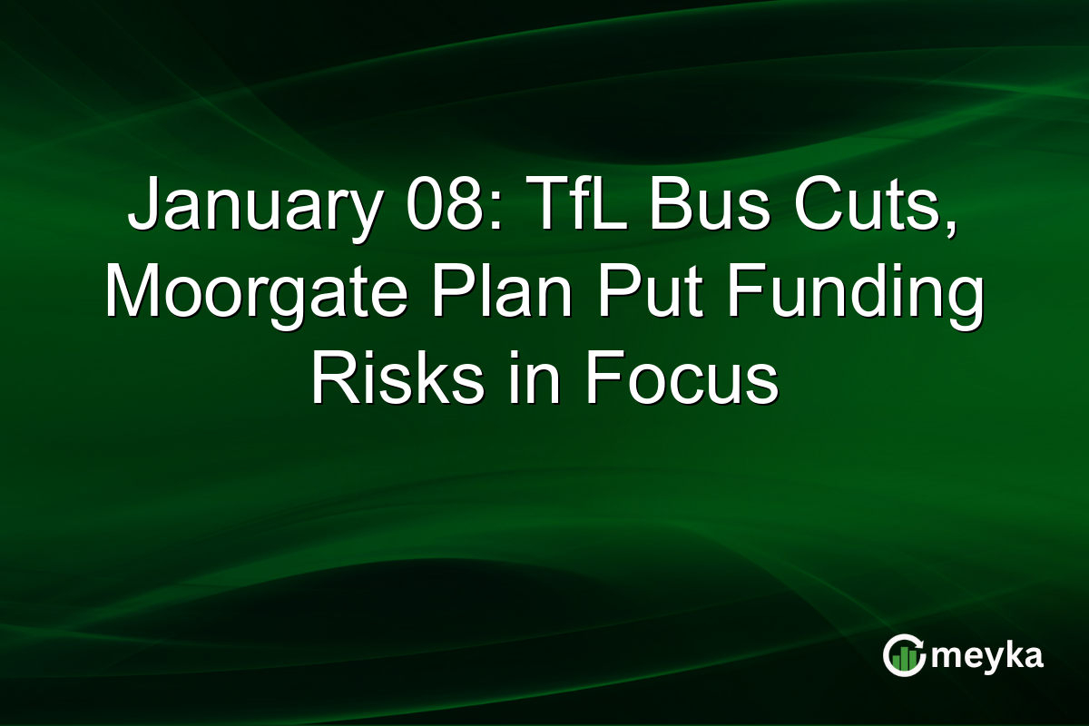 January 08: TfL Bus Cuts, Moorgate Plan Put Funding Risks in Focus