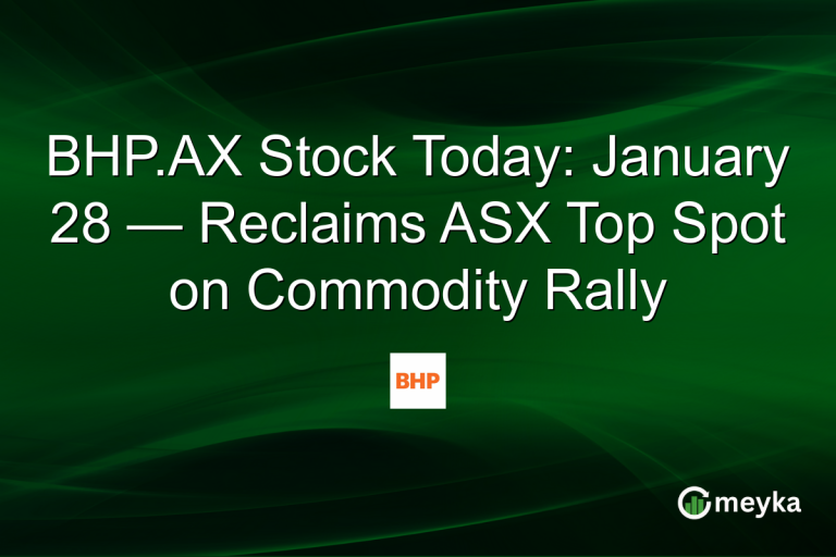 BHP.AX Stock Today: January 28 — Reclaims ASX Top Spot on Commodity Rally