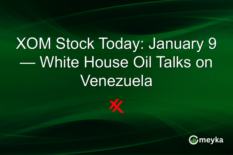 XOM Stock Today: January 9 — White House Oil Talks on Venezuela