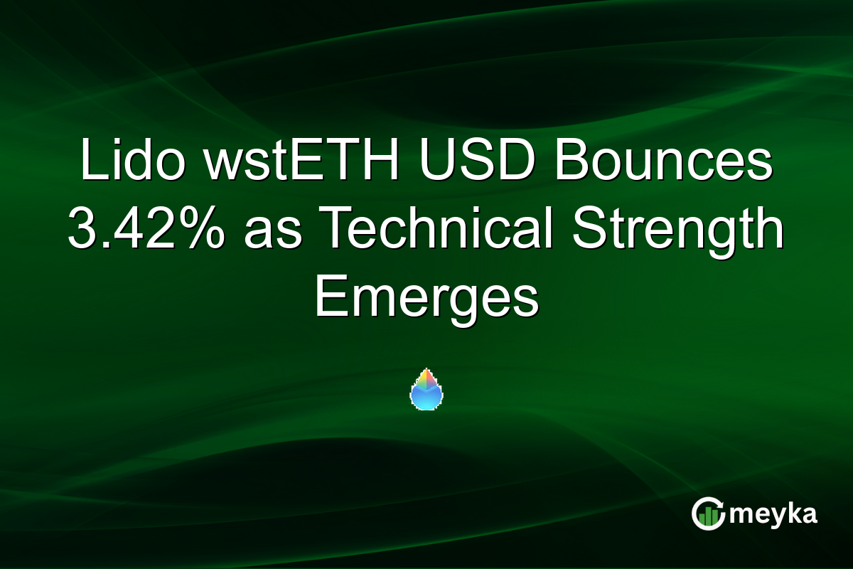 Lido wstETH USD Bounces 3.42% as Technical Strength Emerges