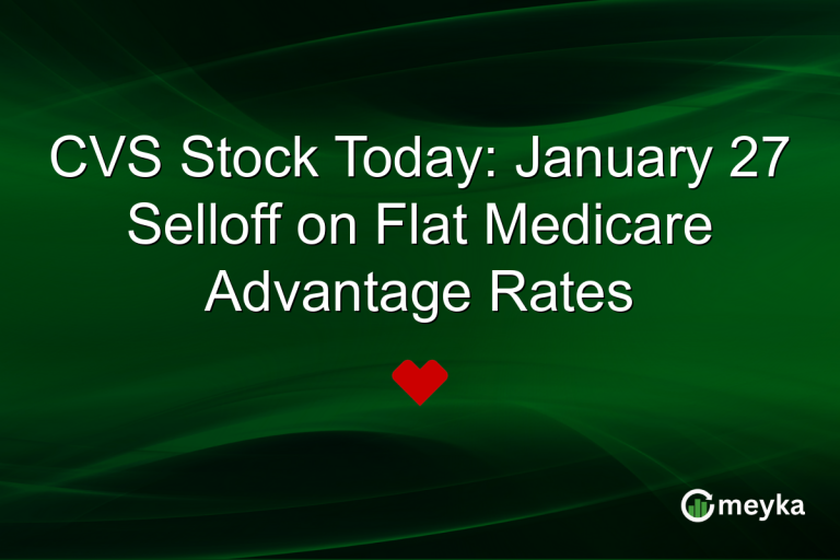 CVS Stock Today: January 27 Selloff on Flat Medicare Advantage Rates