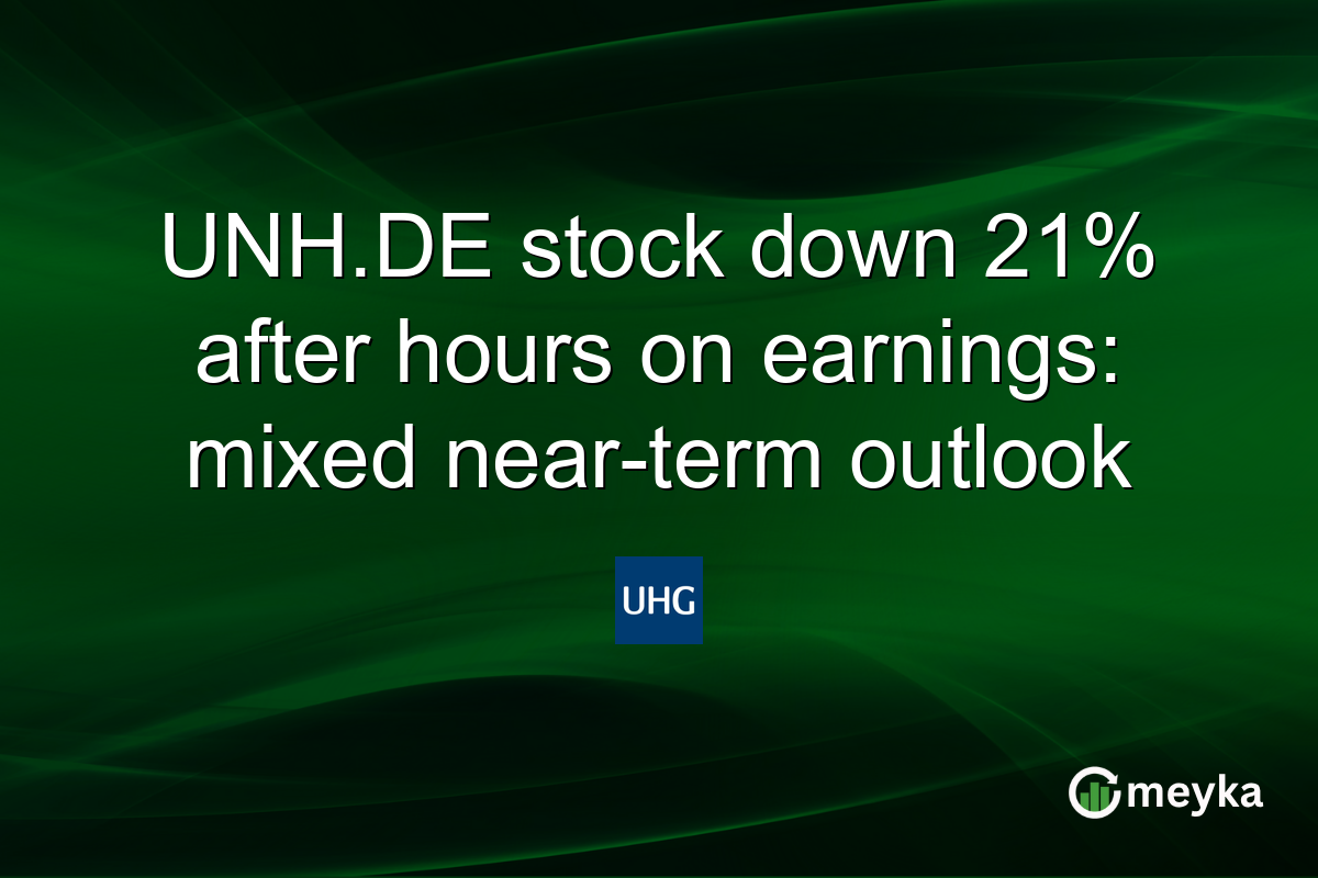 UNH.DE stock down 21% after hours on earnings: mixed near-term outlook