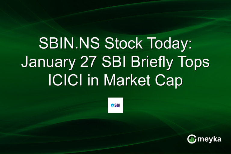 SBIN.NS Stock Today: January 27 SBI Briefly Tops ICICI in Market Cap