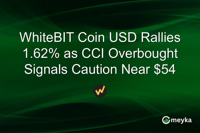WhiteBIT Coin USD Rallies 1.62% as CCI Overbought Signals Caution Near $54