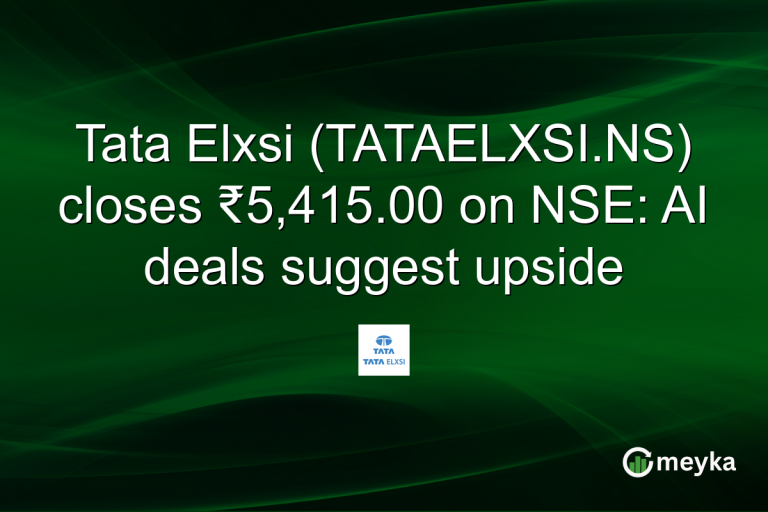 Tata Elxsi (TATAELXSI.NS) closes ₹5,415.00 on NSE: AI deals suggest upside