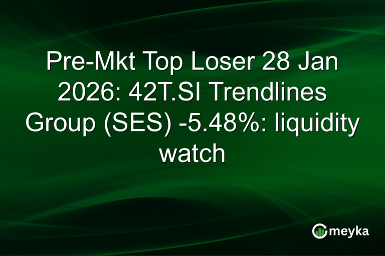 Pre-Mkt Top Loser 28 Jan 2026: 42T.SI Trendlines Group (SES) -5.48%: liquidity watch