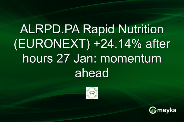 ALRPD.PA Rapid Nutrition (EURONEXT) +24.14% after hours 27 Jan: momentum ahead