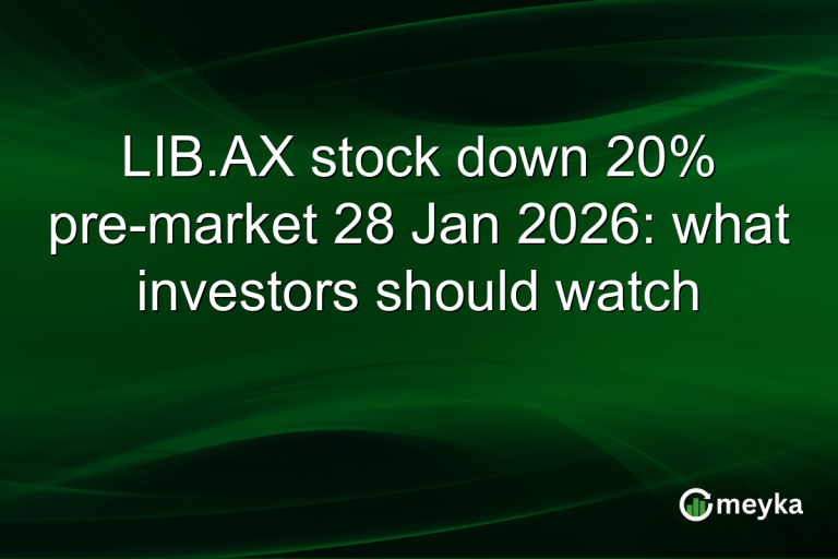LIB.AX stock down 20% pre-market 28 Jan 2026: what investors should watch